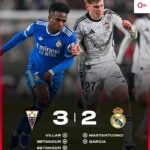 REAL MADRID QUITTE LA COUPE DU ROI EN 1/8 DE FINALE.